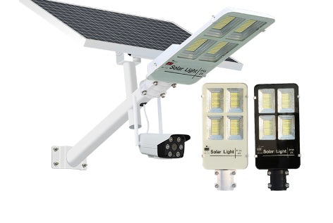 Adamanta trådlös solcells kameraövervakning med strålkastare, högtalare och larm.