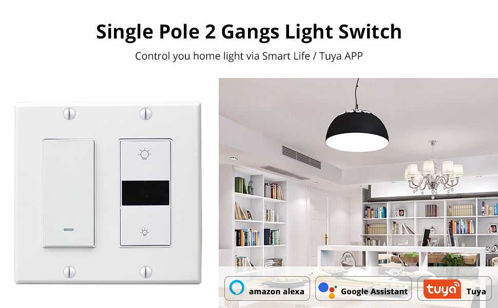 Smart wifi Väg lamp Switch Dimmer