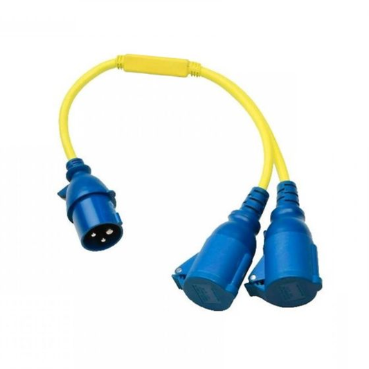 Victron Splitter Cord 16A/250V CEE/2xCEE