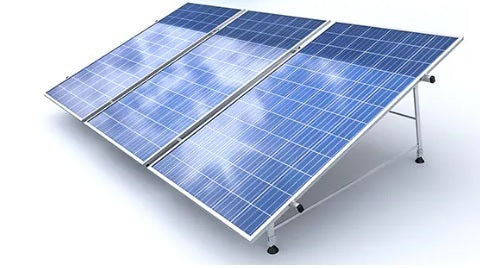 Solcellspaneler, batteri & installation GROUND 120m2 markyta  (Dual Grid fungerar med och utan nät el) 8800 kWh / år.